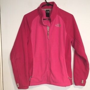 The North Face Pink fleece jacket szM